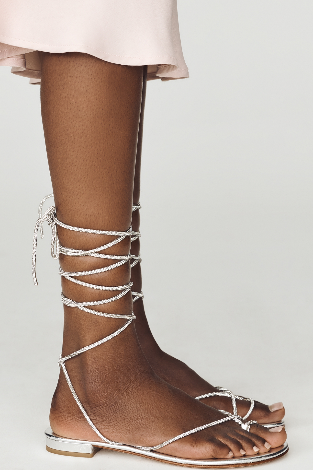CoRNETTI Lecce Toe-Ring Lace-Up Sandals