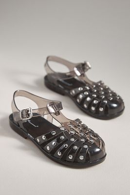 INTENTIONALLY BLANK X ANTHROPOLOGIE ELLERY STUDDED JELLY SANDALS 