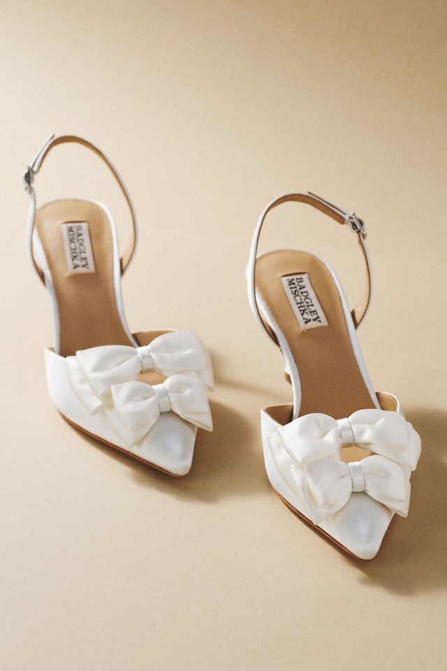 Badgley Mischka Giovanna Bow Slingback Pumps #1