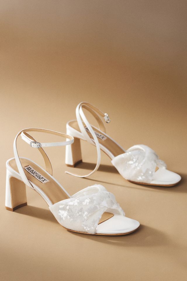 Badgley Mischka Gema Sequin Block Heel Sandals #1