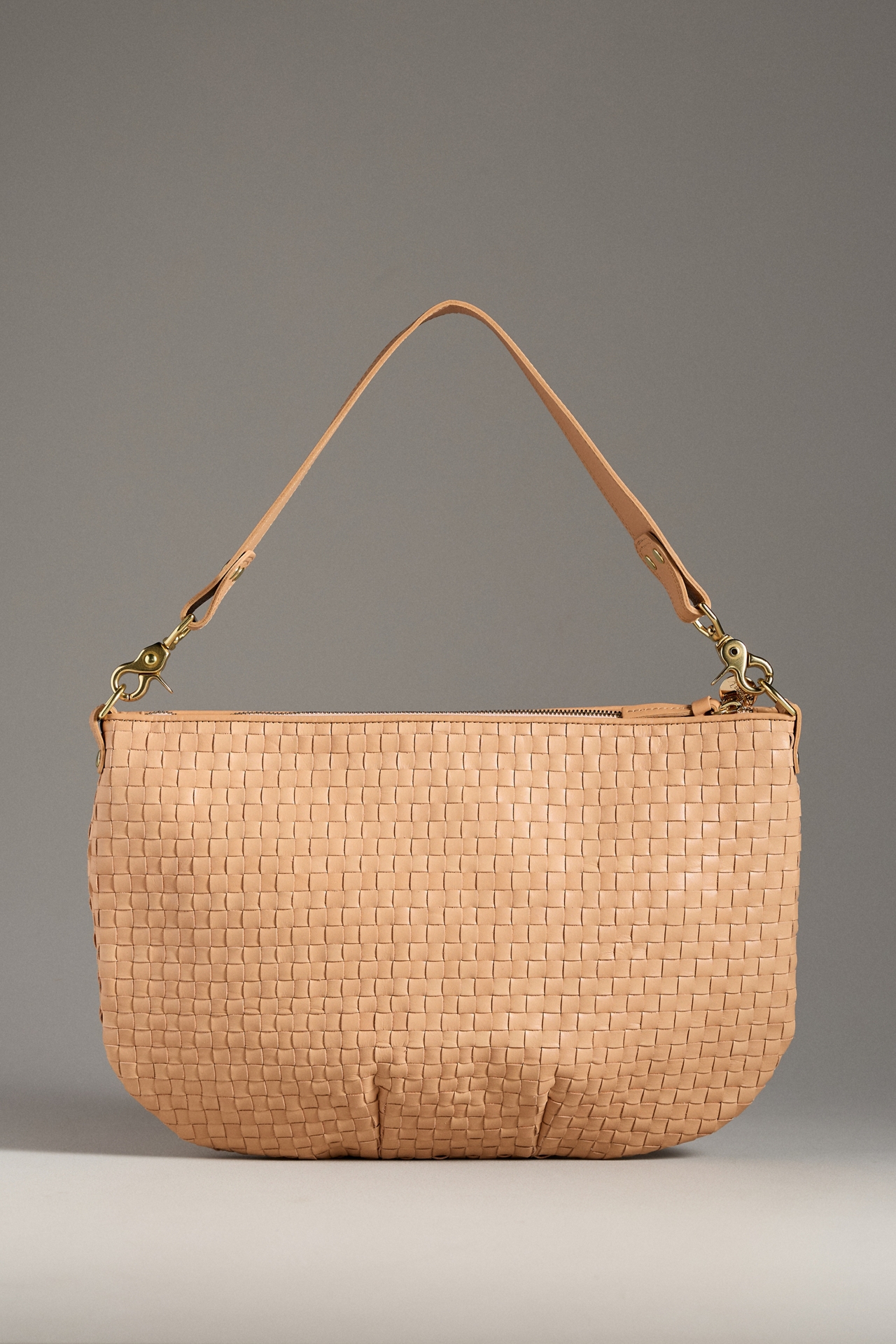 Clare V. Moyen Messenger Woven Crescent Shoulder Bag