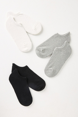 By Anthropologie Athletic Solid Socks, Set Of 3