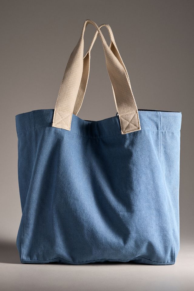 Barbour Emily Varsity Denim Tote #1