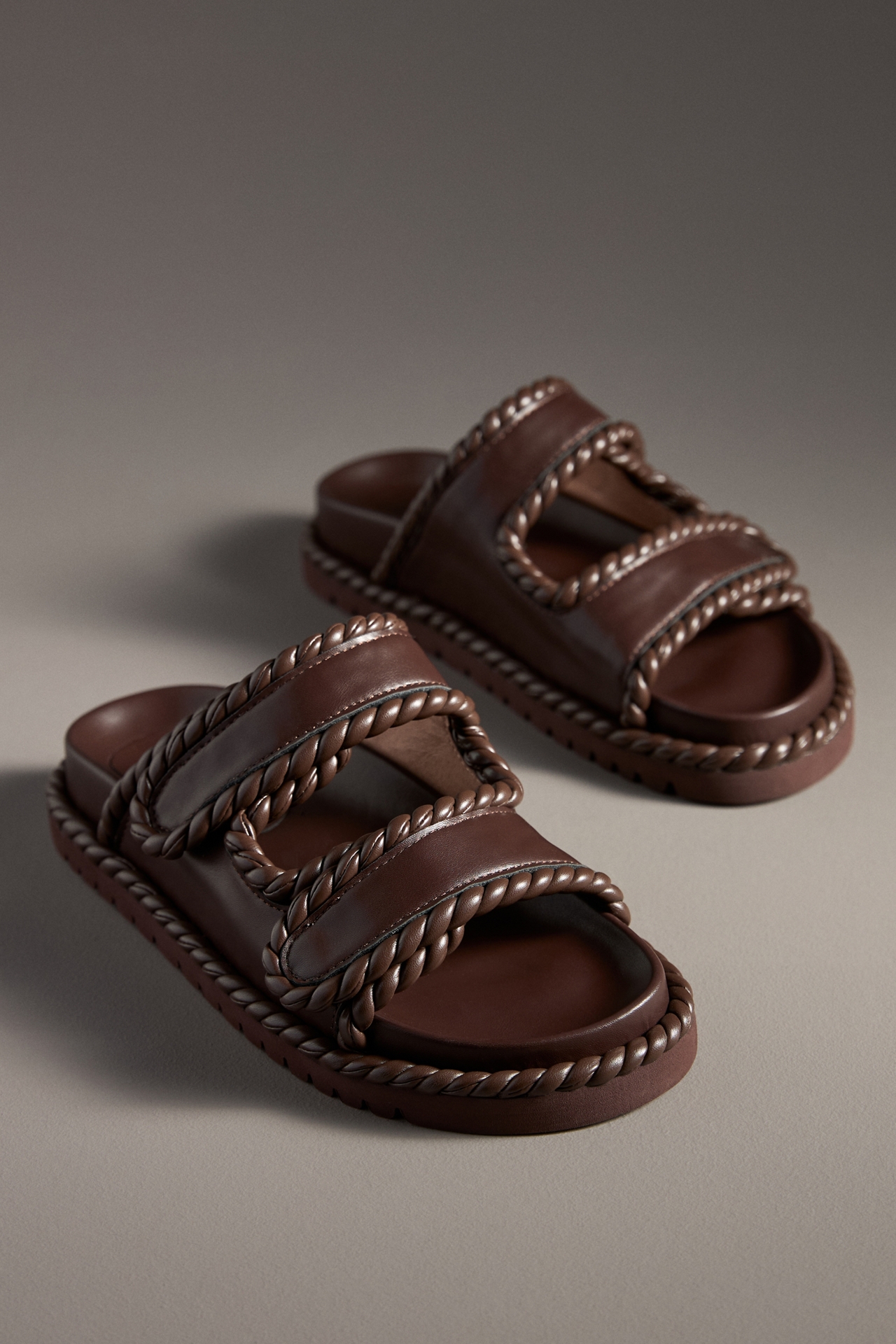 Bibi Lou Lama Braided Velcro-Strap Sandals