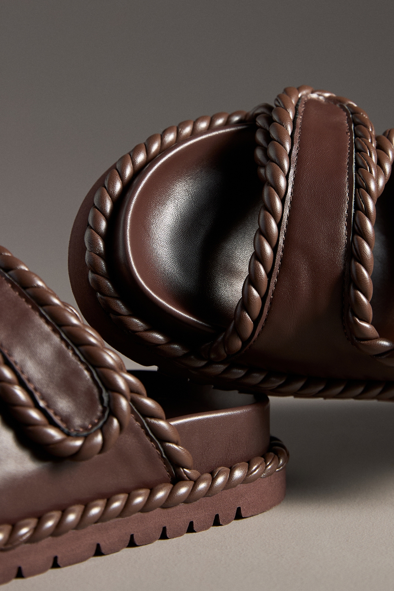 Bibi Lou Lama Braided Velcro-Strap Sandals