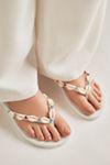 Mystique x Anthropologie Embellished Thong Sandals