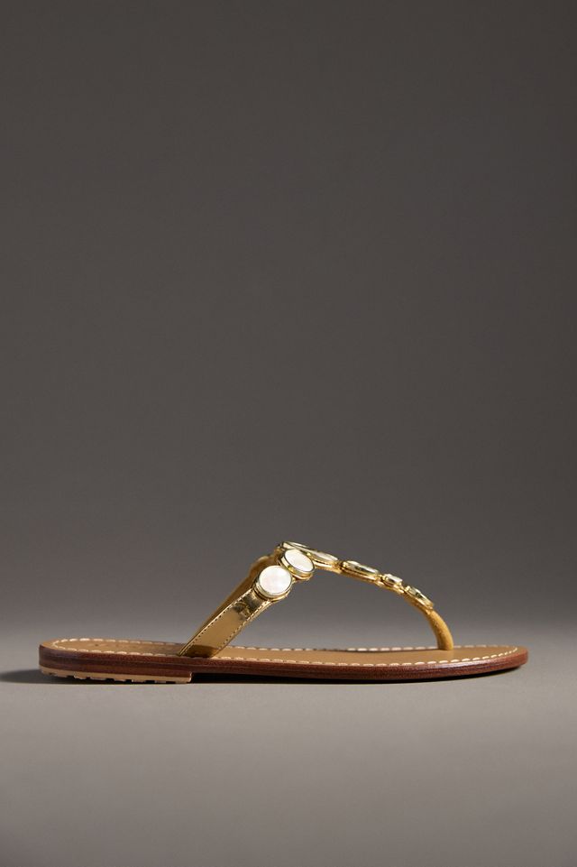 Mystique Mother-of-Pearl Thong Sandals #1