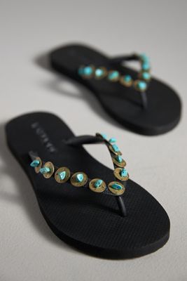 Maeve Woven Puff Sandals | Anthropologie