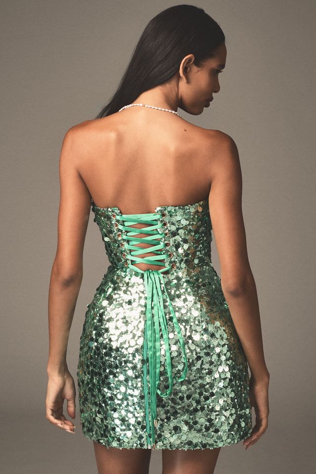 Bronx and Banco Maraya Strapless Sequin Mini Dress #1