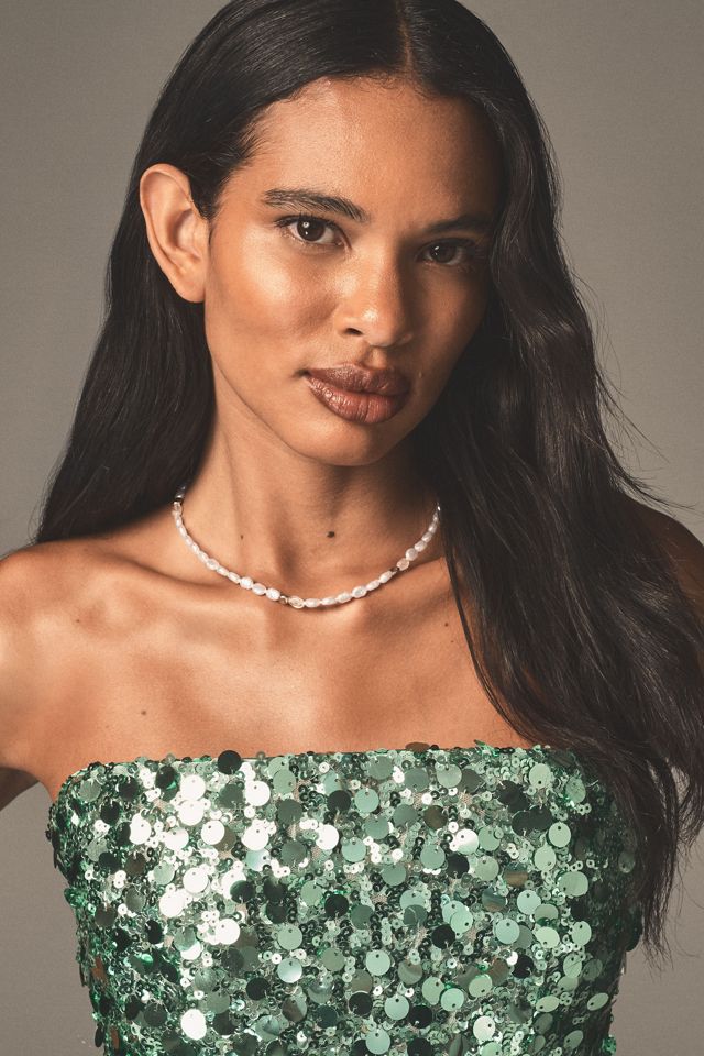 Bronx and Banco Maraya Strapless Sequin Mini Dress #3