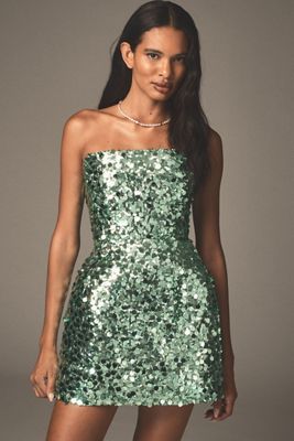 Bronx and Banco Maraya Strapless Sequin Mini Dress