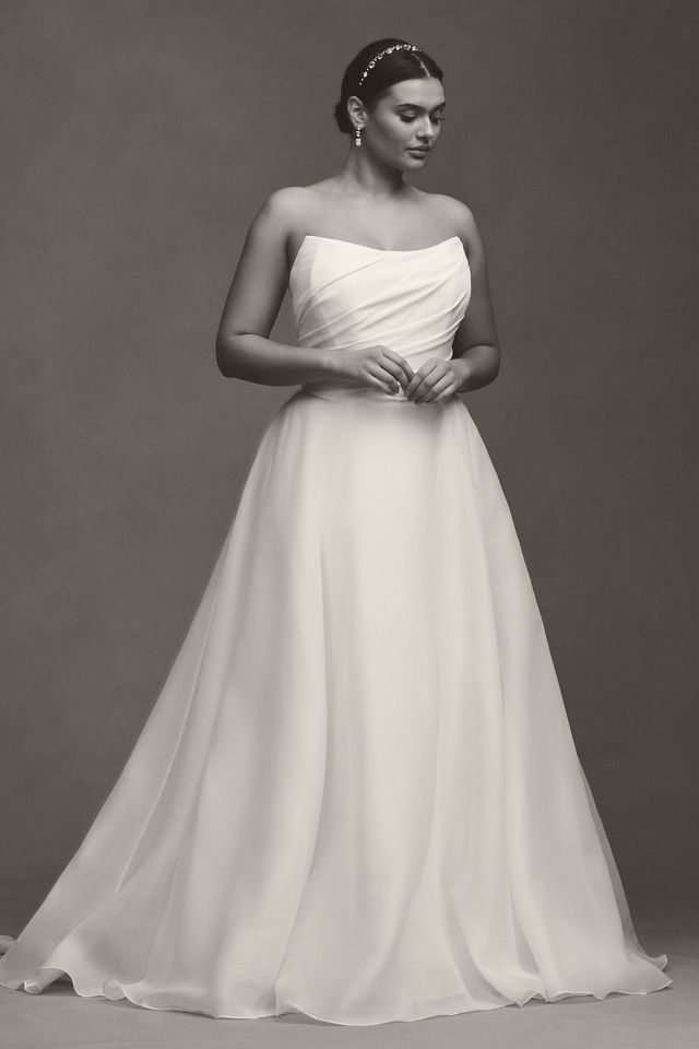 Watters Fortune Strapless A-Line Wedding Gown #7