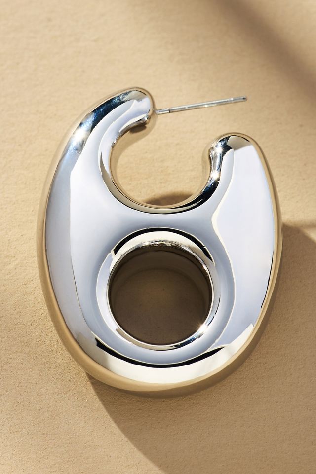 Pop Tab Huggie Earrings #1