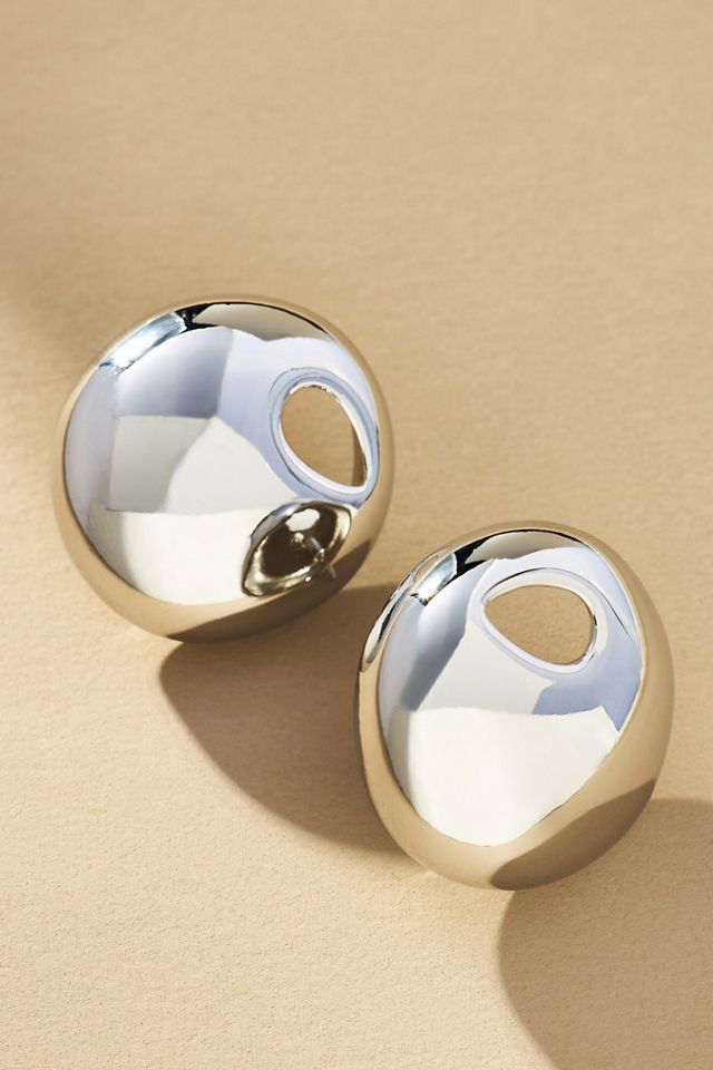 Mod Full Round Post Earrings #1