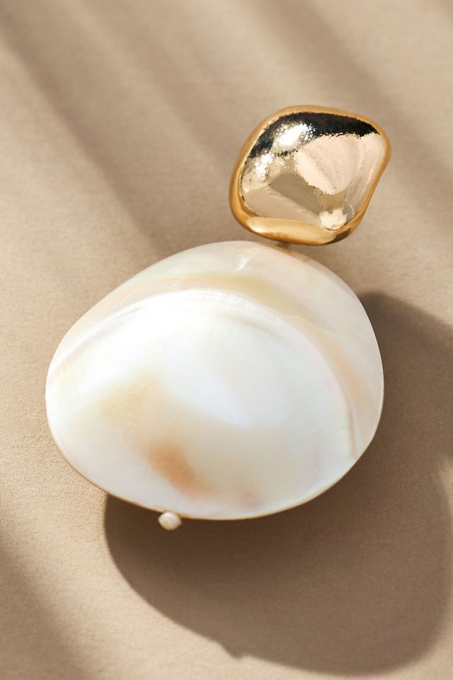 Mother-of-Pearl Drop Earrings #1
