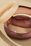 Round Bangle Bracelets, Set of 3