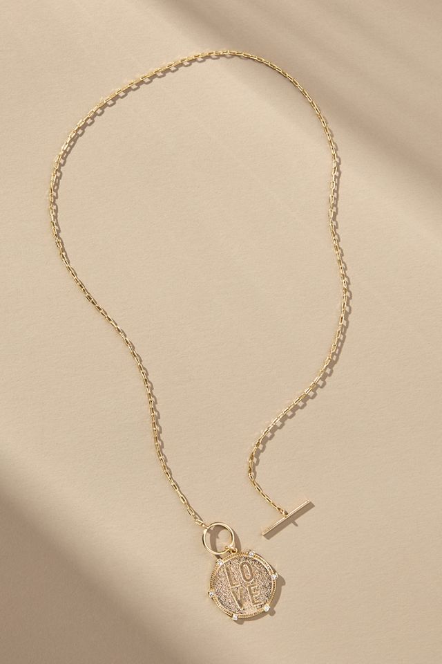 Love Octogon Pendant Necklace #1