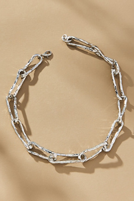 By Anthropologie Medium Link Chain Necklace In Silver