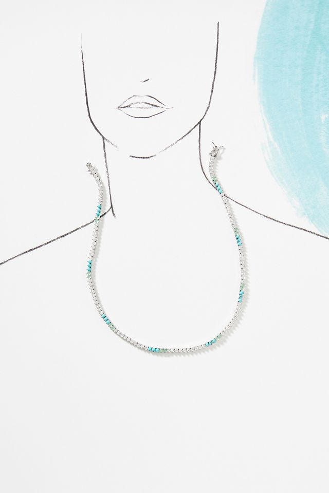 Mixed Stone & Crystal Necklace #2