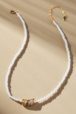 Round Charm Beaded Necklace
