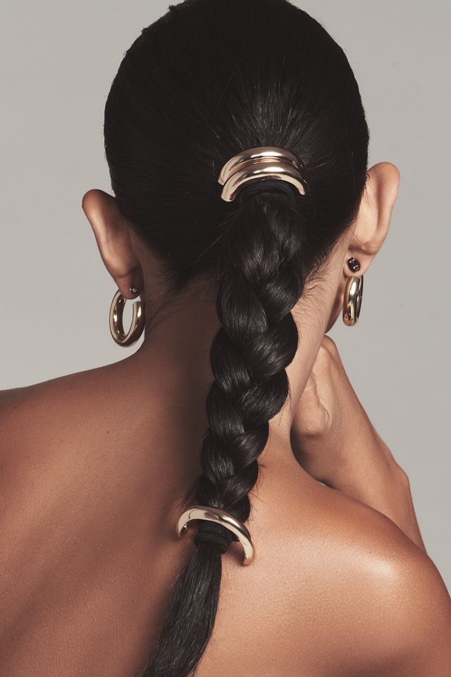 Double Arch Metal Cuff Hair Ties, Set of 3 #1