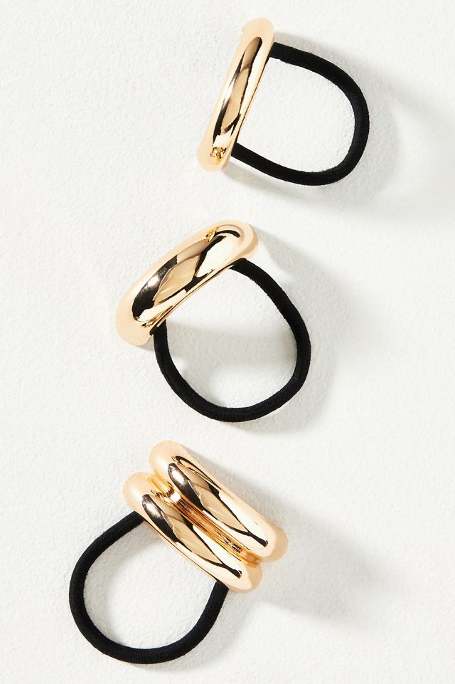 Double Arch Metal Cuff Hair Ties, Set of 3 #3