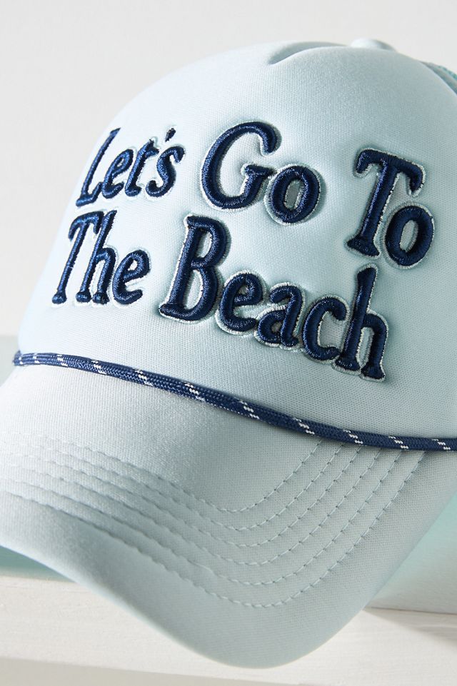 Worn/West Go To The Beach Trucker Hat | Anthropologie display picture 2