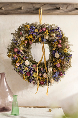 Terrain Primary Florals Dried Wreath