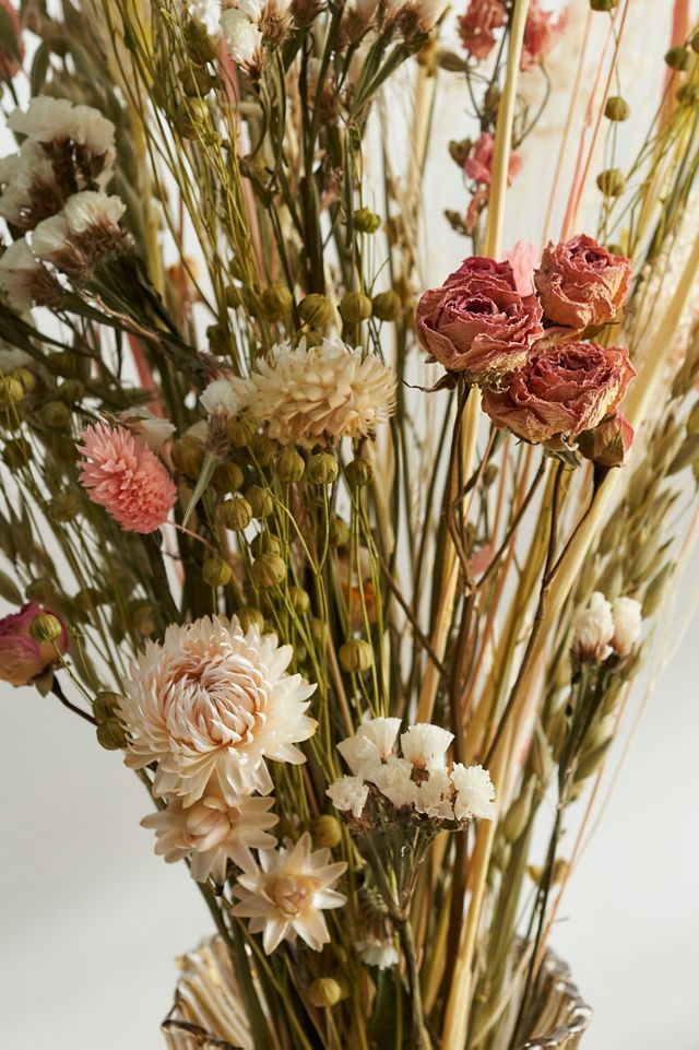 Dutch Field Mix Dried Bouquet, Large Lemonade #1