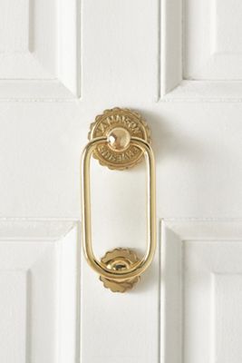 Claudette Brass Door Knocker