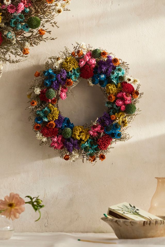 Dried Painter’s Palette Wreath #2