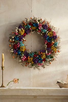 Dried Painter’s Palette Wreath