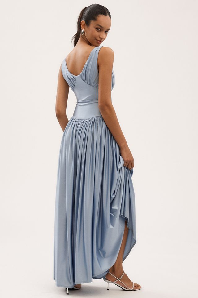 Delfi Collective Francoise Sleeveless Basque-Waist Maxi Dress #1