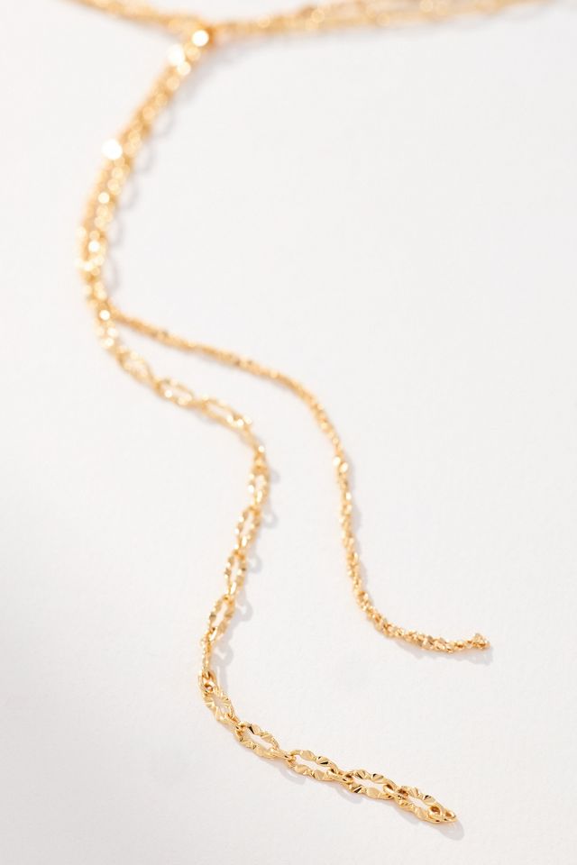 Collier lariat noué à double couche #1