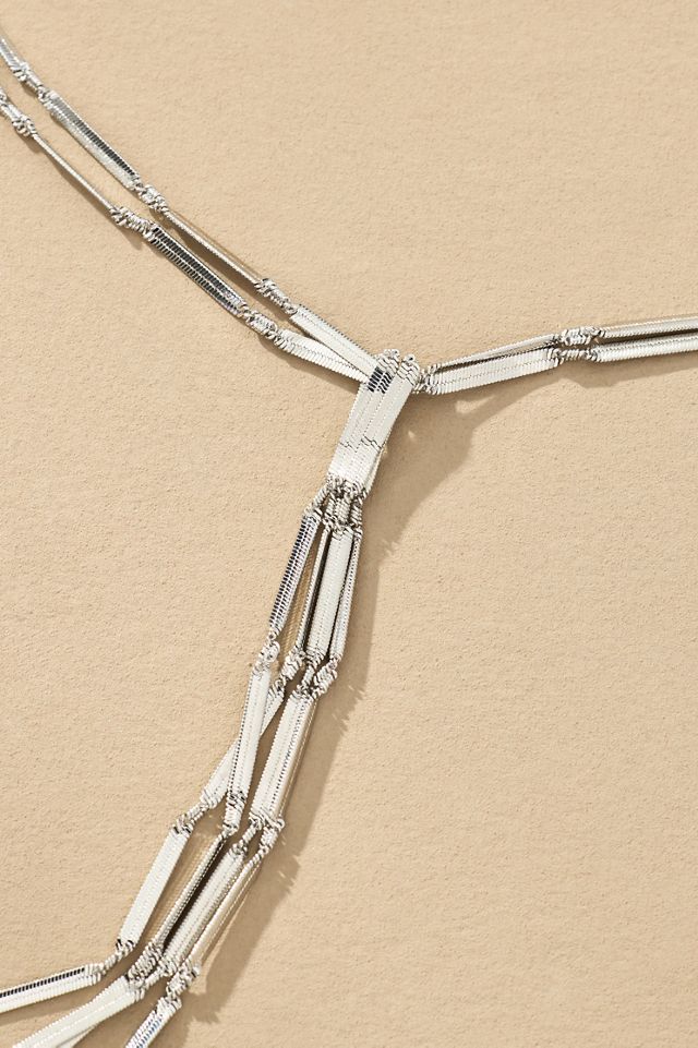 Drippy Long Y-Neck Necklace #1
