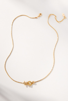 By Anthropologie Mini Round Charm Necklace