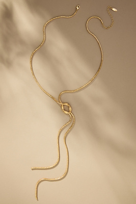 Twisted Knot Lariat Necklace