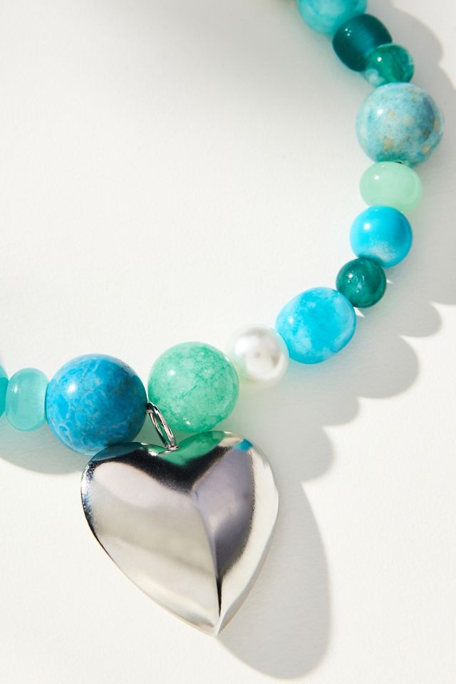 Beaded Icon Charm Necklace #1