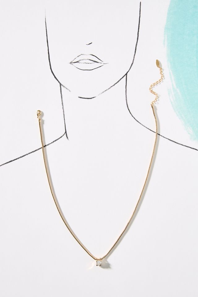 Crystal Snake Chain Necklace #2