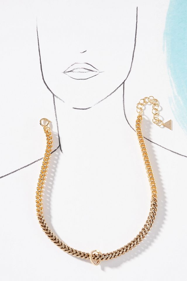 Mixed Metal Charm Medium Chain Necklace #2