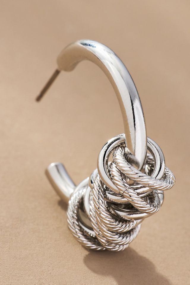 Ringed Hoop Earrings #1