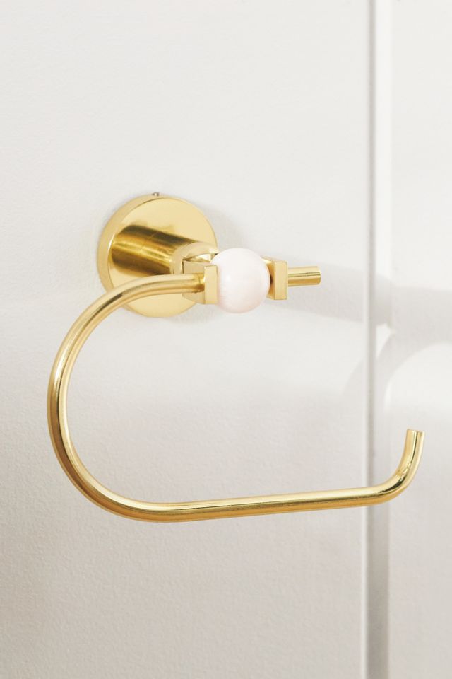 Elodie Brass Toilet Paper Holder #2