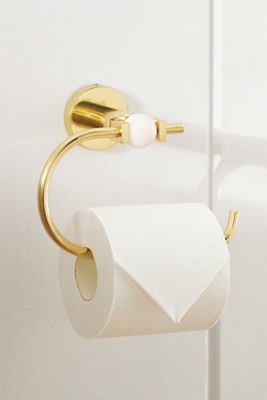 Elodie Brass Toilet Paper Holder