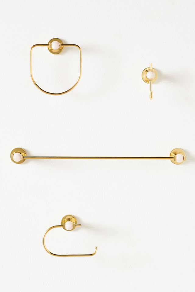 Elodie Brass Towel Ring #1
