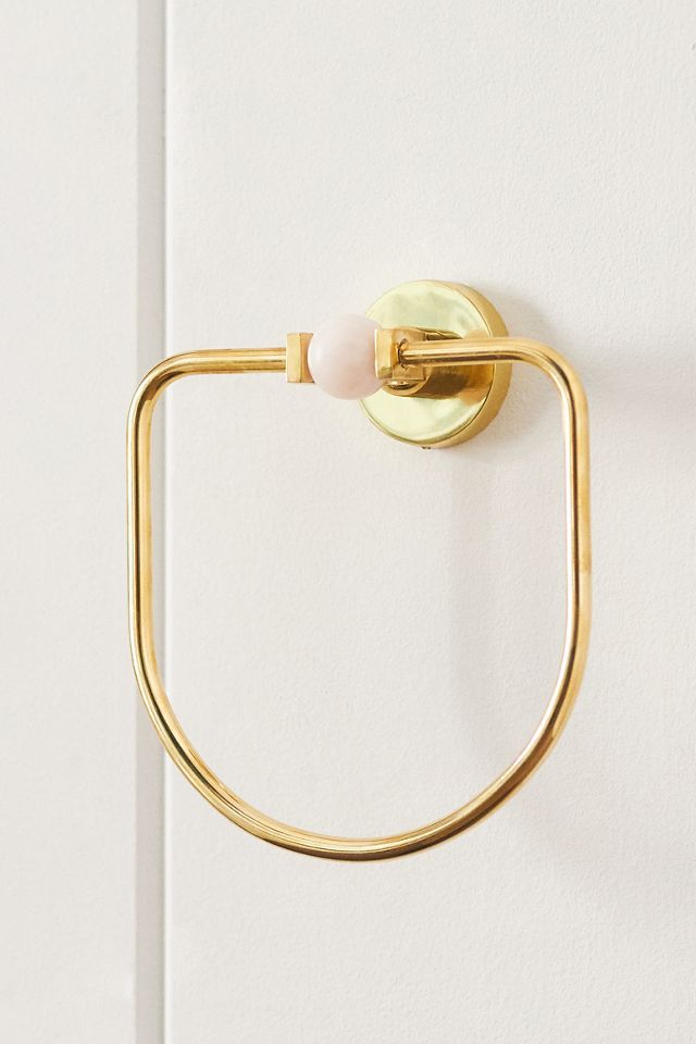 Elodie Brass Towel Ring #2