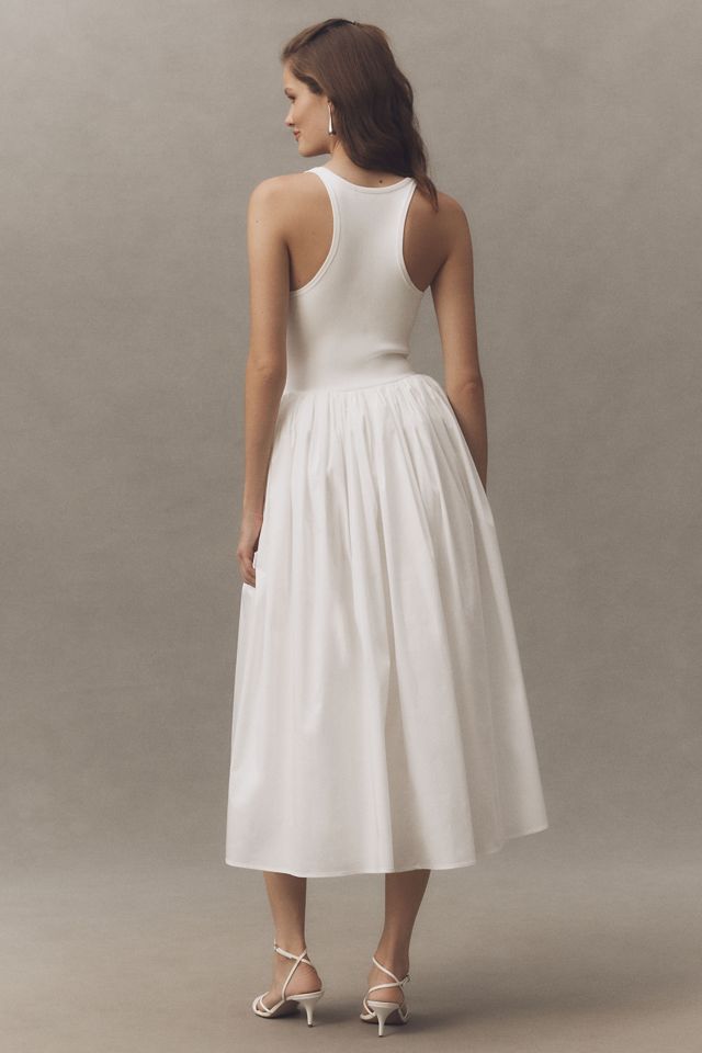 Ronny Kobo Sirinda Sleeveless V-Neck Drop-Waist Stretch Jersey Maxi Dress #1