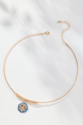 By Anthropologie Octagon Charm Collar Necklace