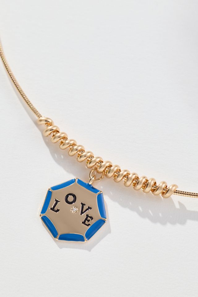 Octagon Charm Collar Necklace | Anthropologie