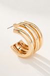 Triple Lined Hoop Earrings