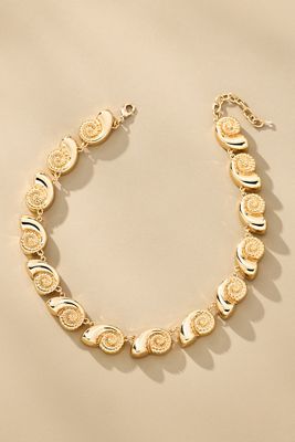 Collier ras de cou coquillage en métal